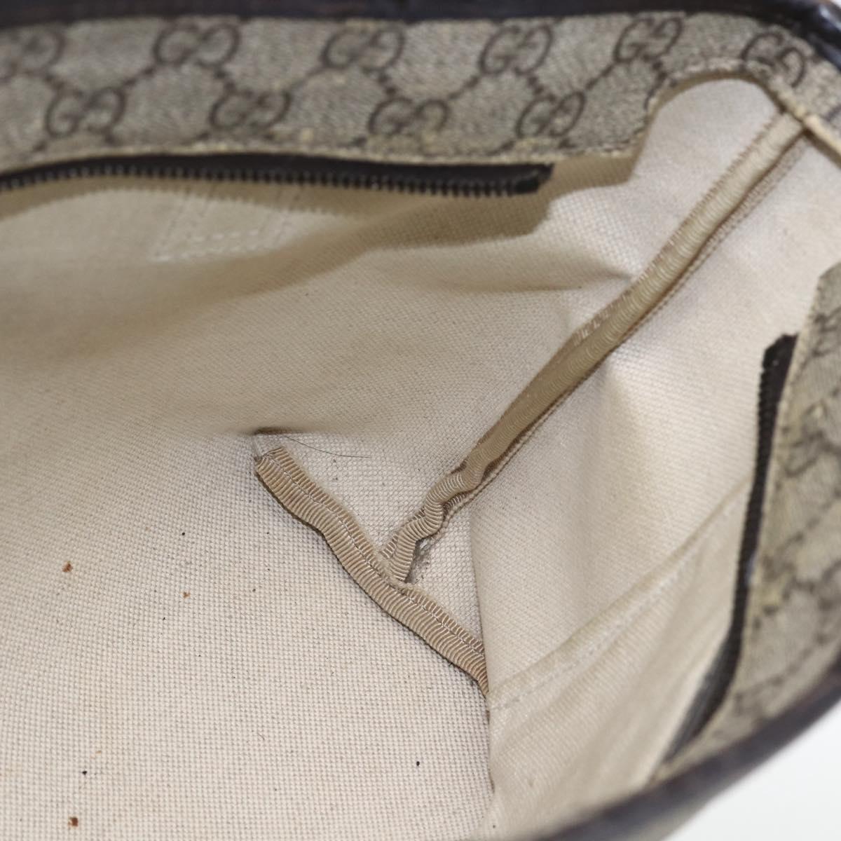 GUCCI GG Supreme Tote Bag PVC Beige 211138 Auth 170382