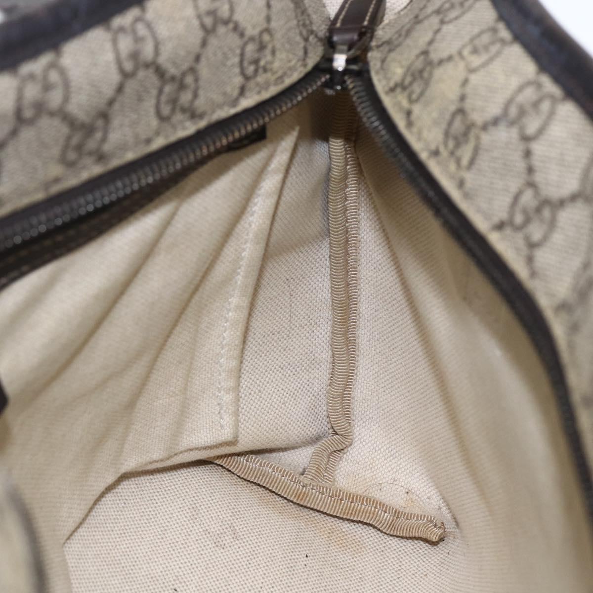 GUCCI GG Supreme Tote Bag PVC Beige 211138 Auth 170382