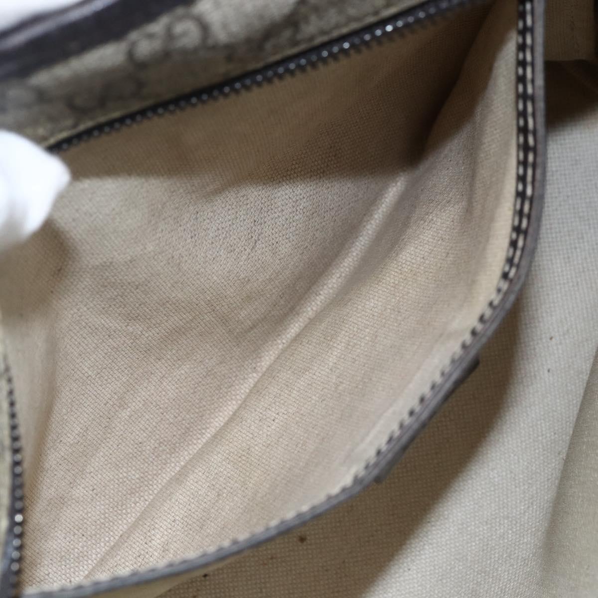 GUCCI GG Supreme Tote Bag PVC Beige 211138 Auth 170382