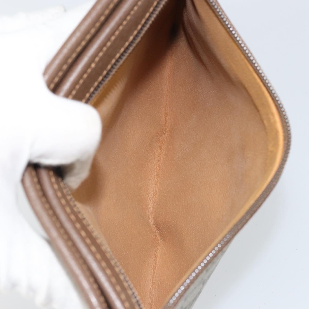 GUCCI GG Supreme Clutch Bag PVC Beige Gold 014 122 6063 4023 Auth 170384