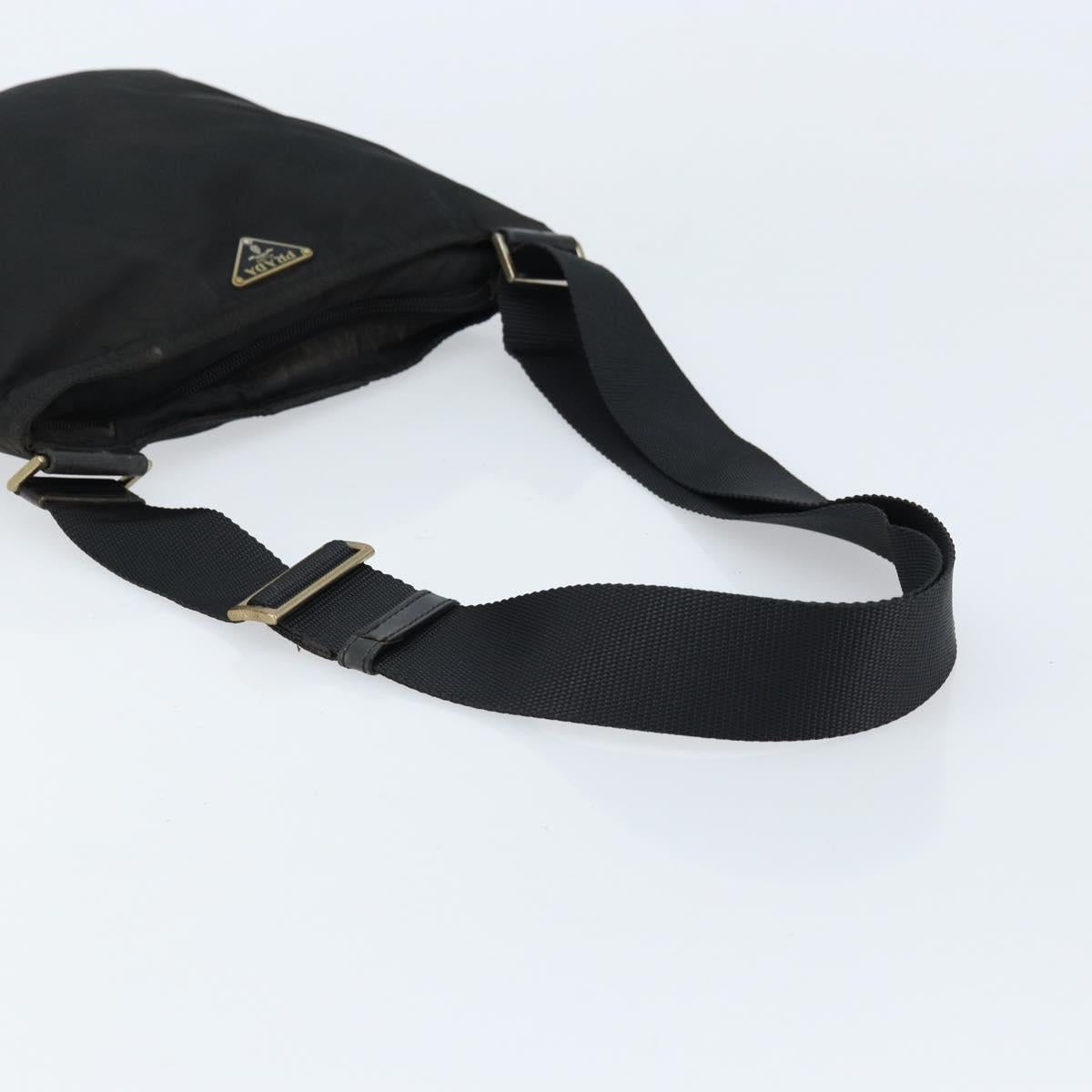 PRADA Shoulder Bag Nylon Black Auth 170396