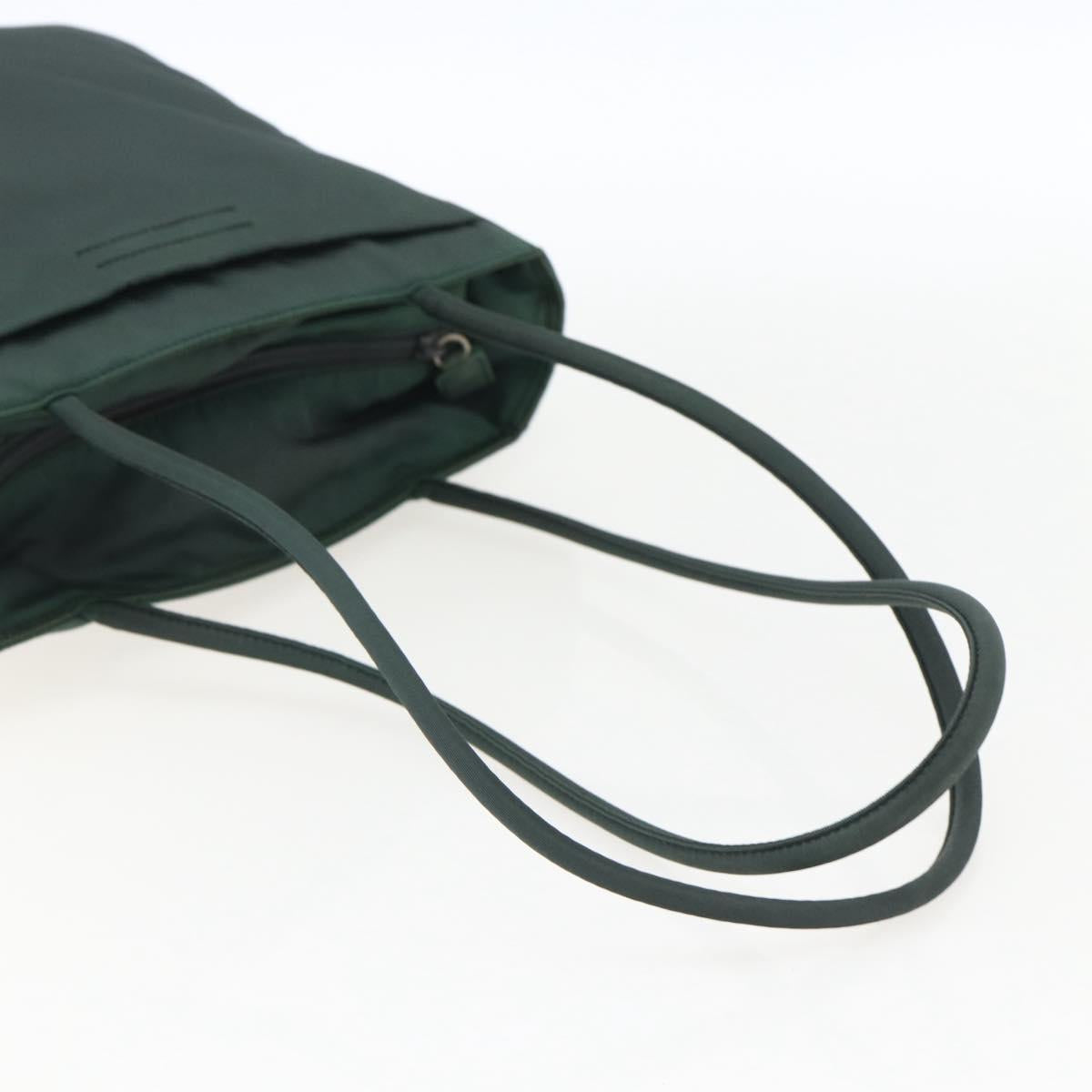 PRADA Tote Bag Nylon Green Auth 170398