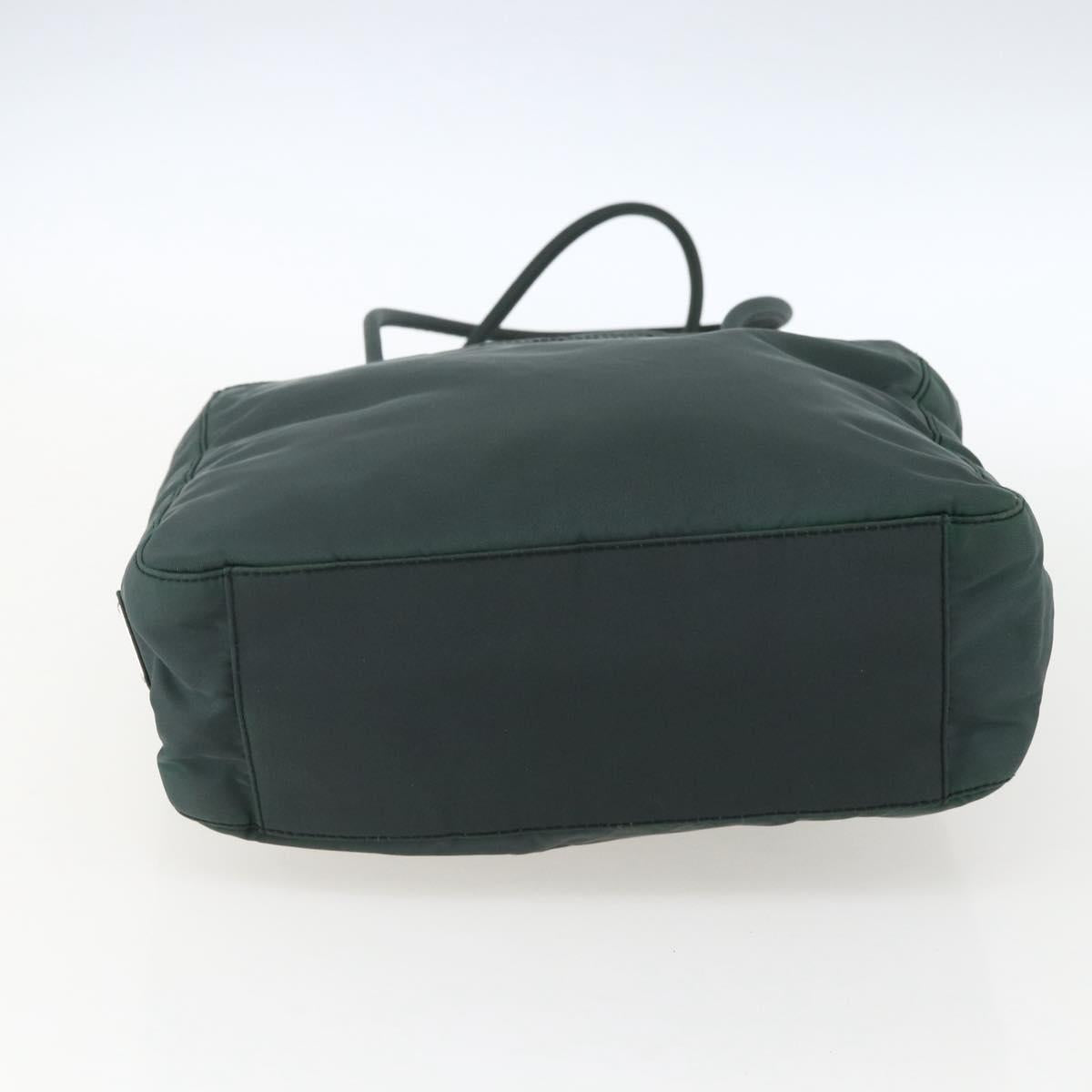 PRADA Tote Bag Nylon Green Auth 170398