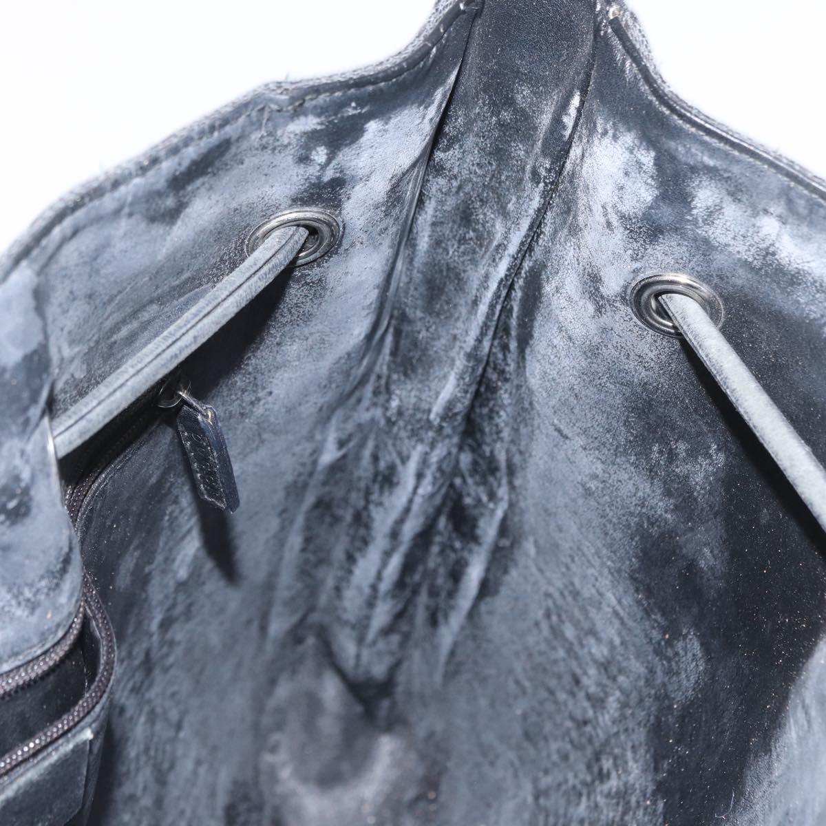 GUCCI GG Canvas Shoulder Bag Black Silver 001 3746 Auth 170401