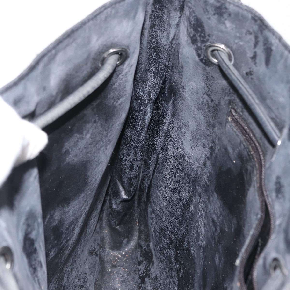 GUCCI GG Canvas Shoulder Bag Black Silver 001 3746 Auth 170401