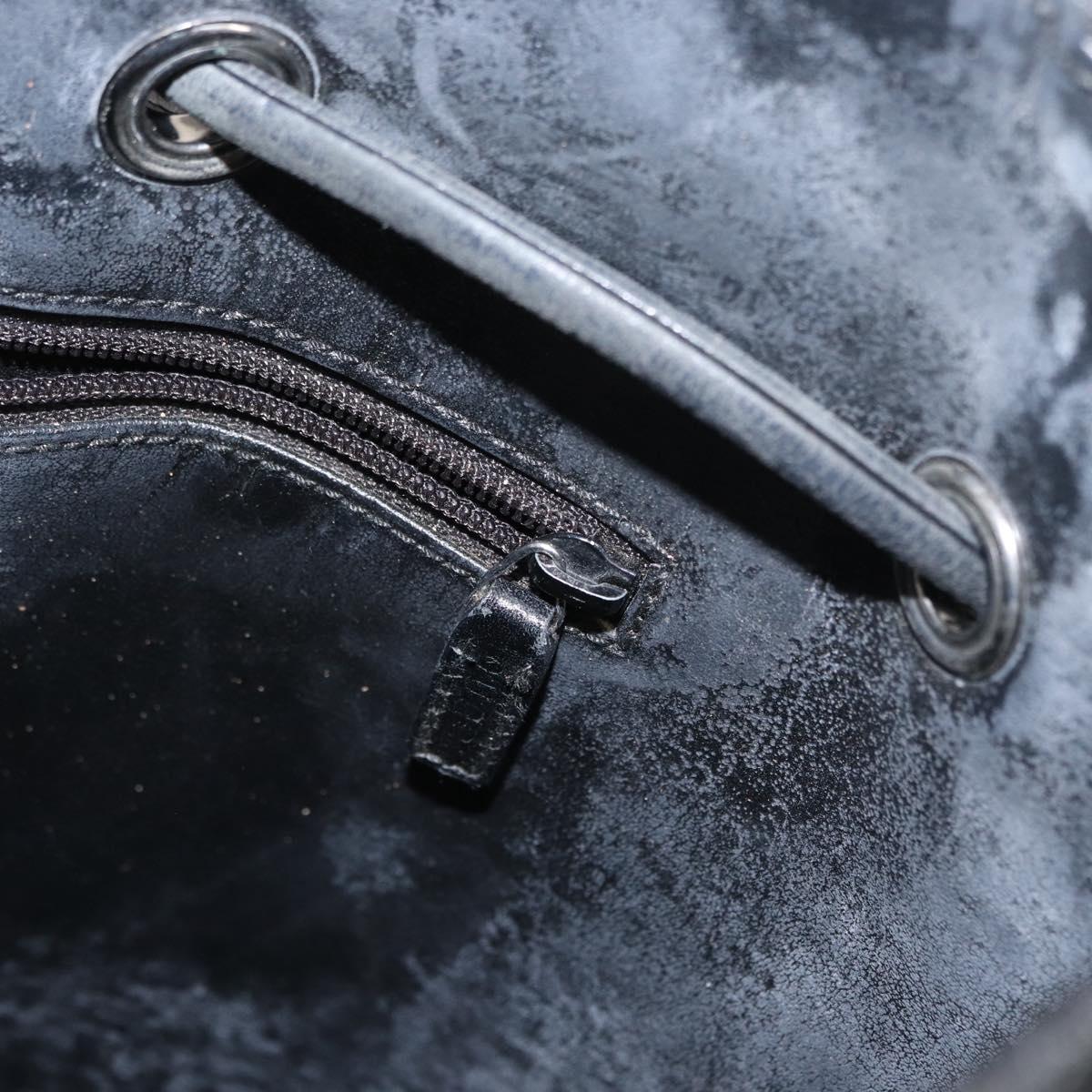 GUCCI GG Canvas Shoulder Bag Black Silver 001 3746 Auth 170401