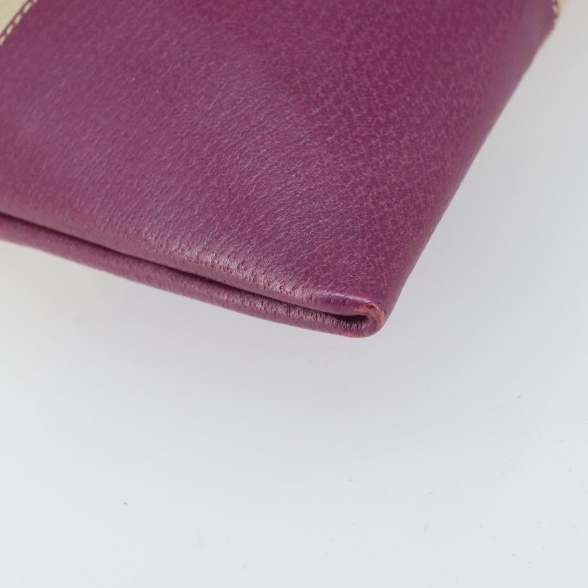 PRADA Tote Bag Canvas Beige Silver Auth 170406