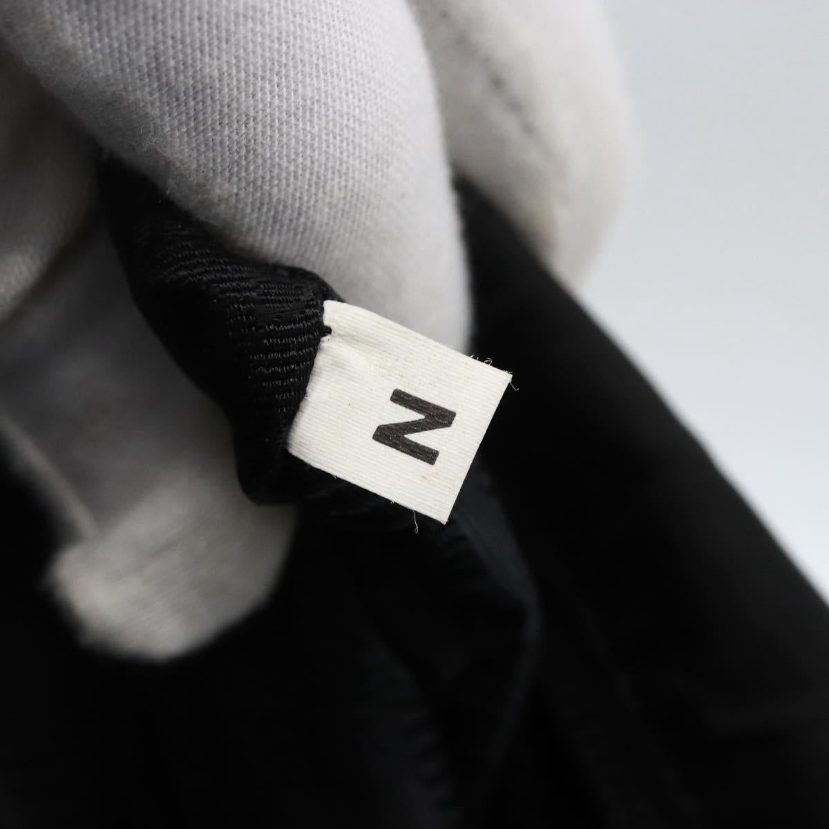 PRADA Chain Shoulder Bag Nylon Black Auth 170424