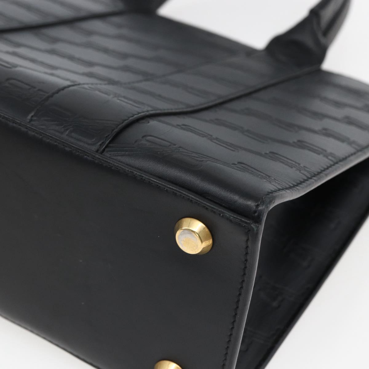 BALENCIAGA Hand Bag Leather Black Gold 714187 Auth 170445V