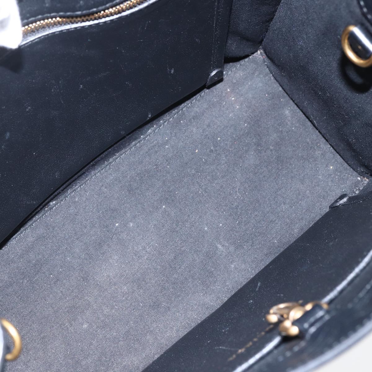 BALENCIAGA Hand Bag Leather Black Gold 714187 Auth 170445V