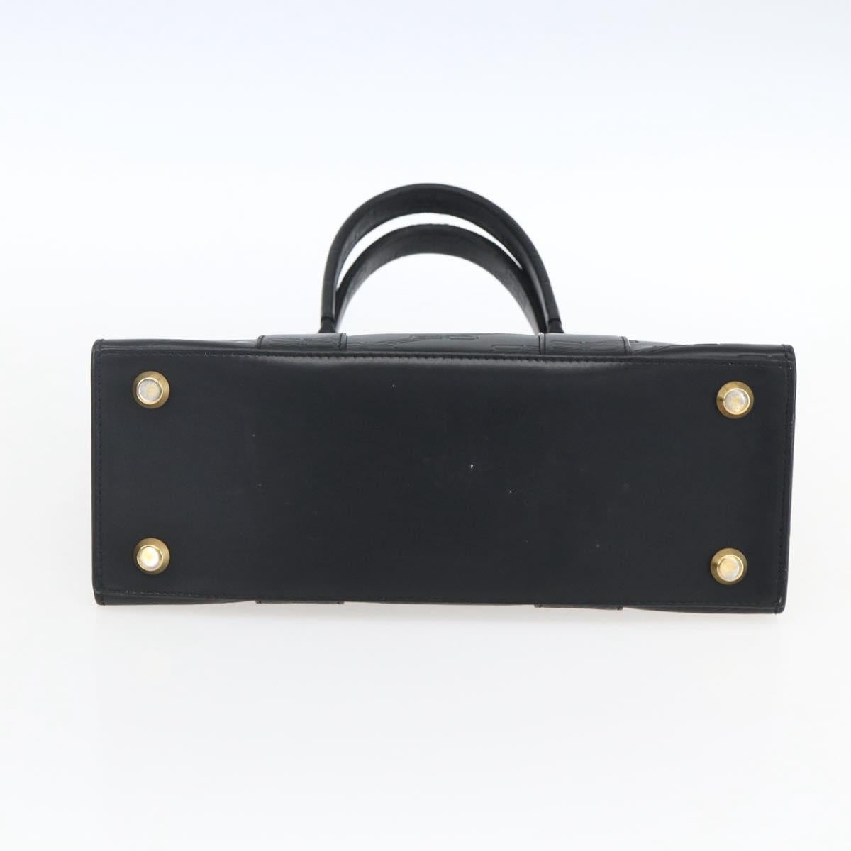 BALENCIAGA Hand Bag Leather Black Gold 714187 Auth 170445V