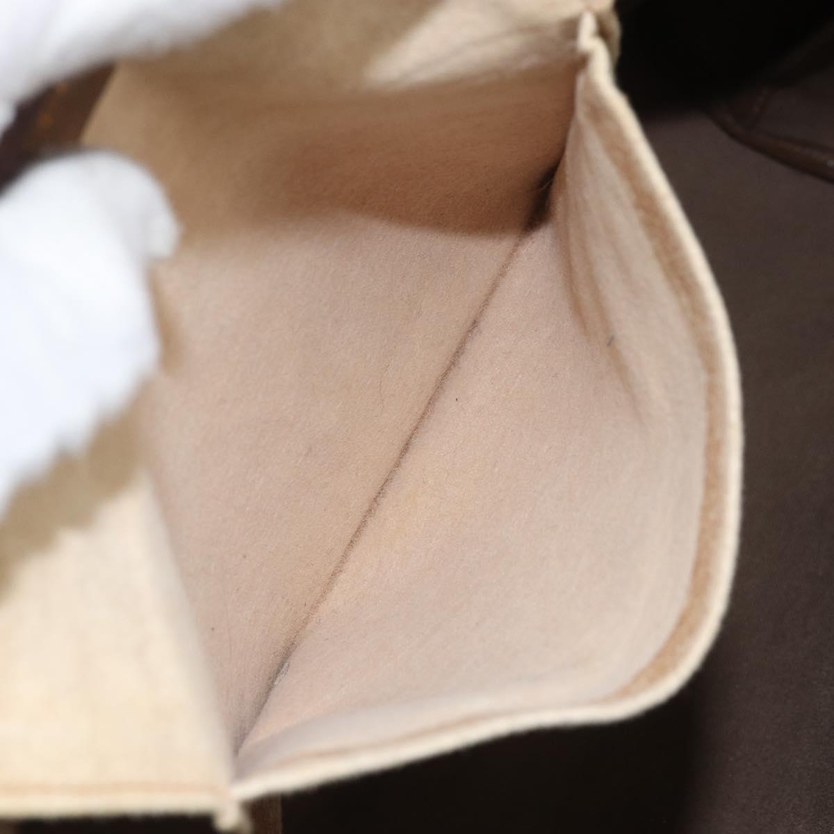 GUCCI GG Plus Supreme Web Sherry Line Tote Bag PVC Beige Gold Auth 170474