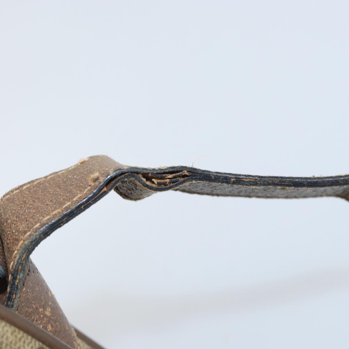 GUCCI GG Supreme Web Sherry Line Bag PVC Beige Gold 02 14 013 Auth 170488