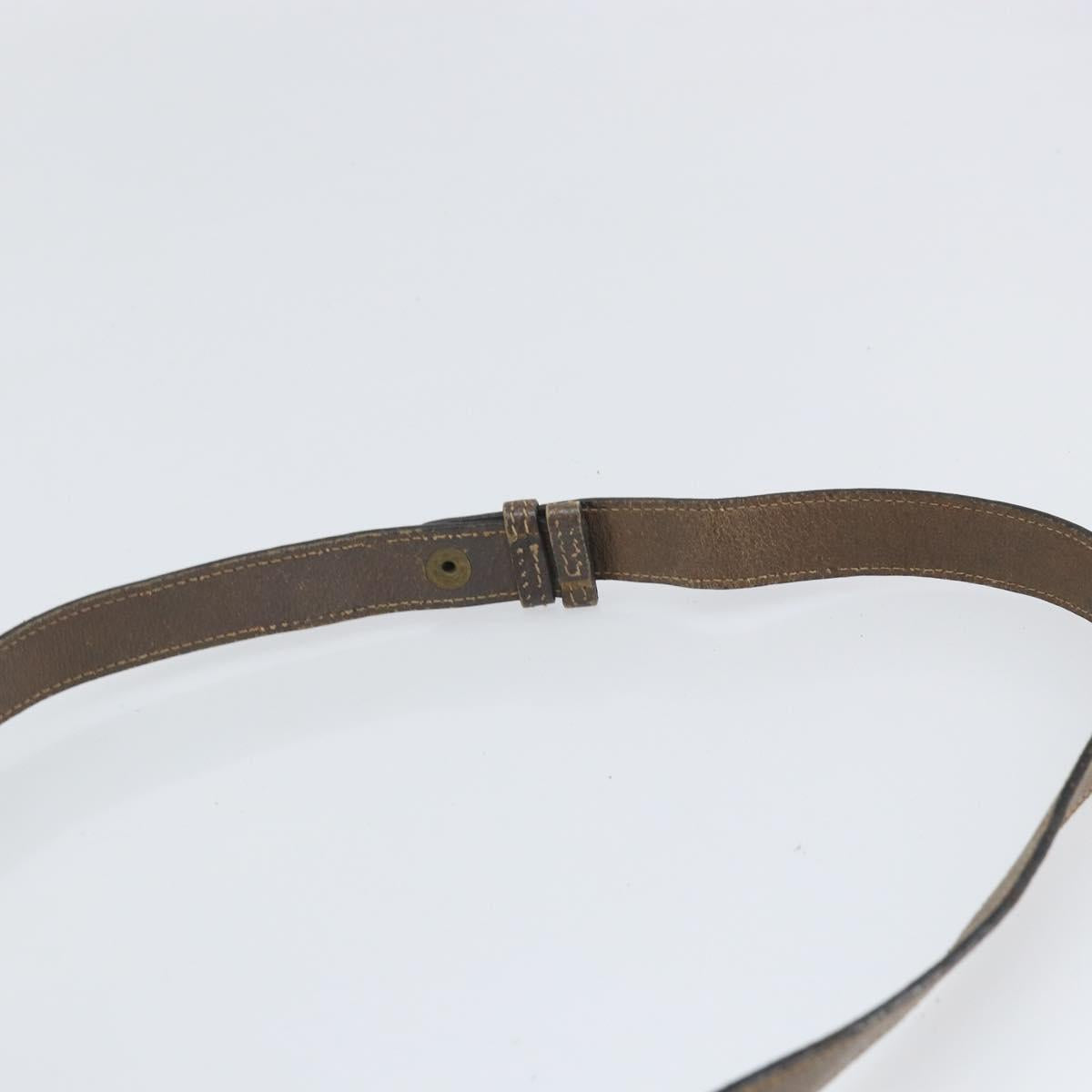 GUCCI GG Supreme Web Sherry Line Bag PVC Beige Gold 02 14 013 Auth 170488