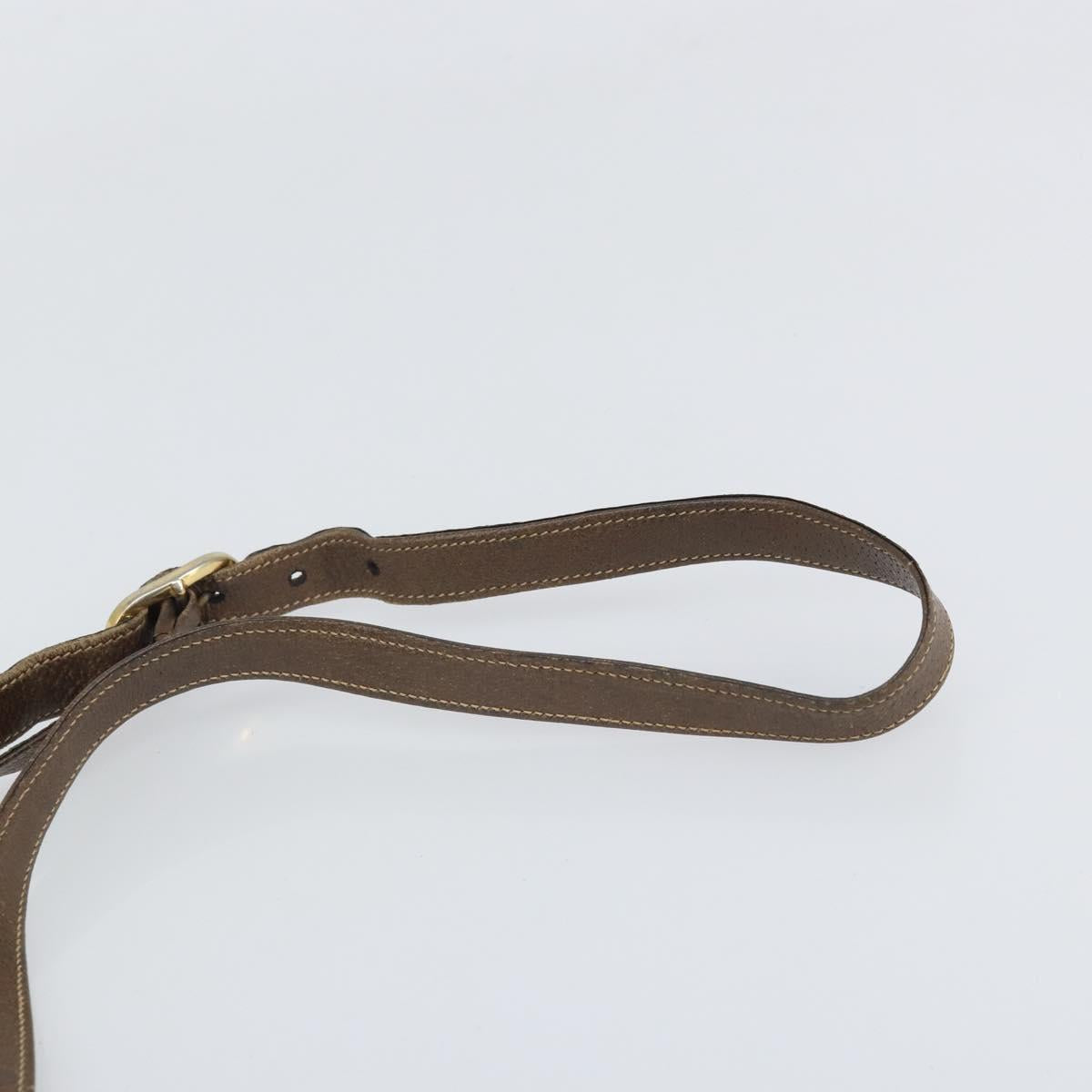 GUCCI GG Supreme Web Sherry Line Bag PVC Beige Gold 96 02 035 Auth 170489