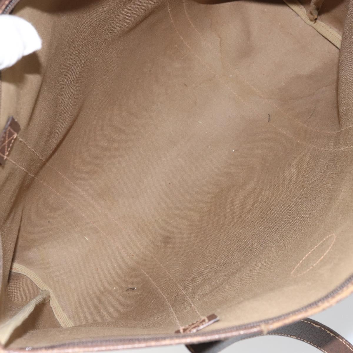 GUCCI GG Supreme Tote Bag PVC Beige 156 02 110 Auth 170497