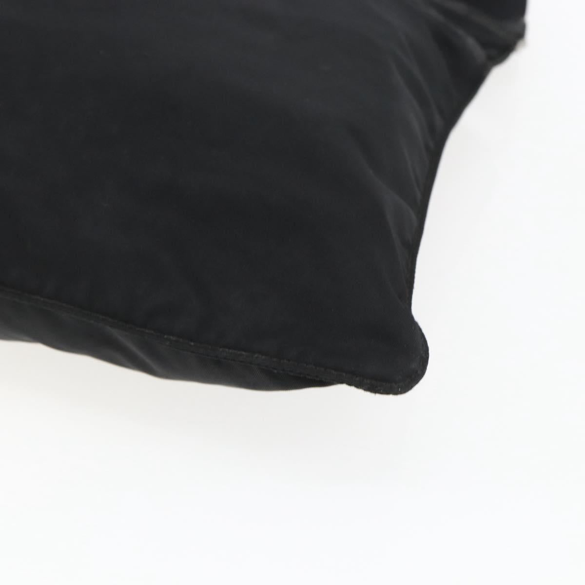 PRADA Shoulder Bag Nylon Black Silver Auth 170505