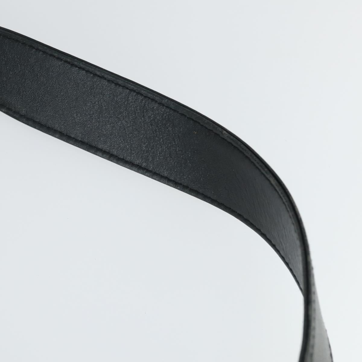 GUCCI Bamboo Hand Bag Leather 2way Navy Gold 001 3754 1577 Auth 170508