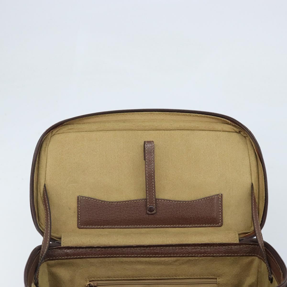 GUCCI Bamboo Hand Bag Leather 2way Brown Gold 013 122 2491 Auth 170509A