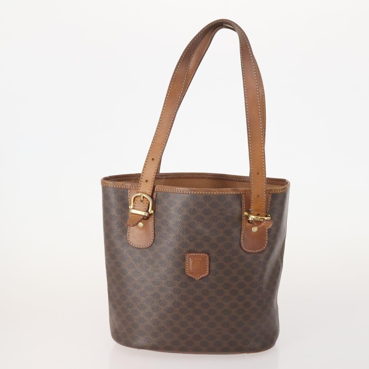GUCCI Celine Macadam Canvas Bag PVC Leather 3 Set Black Brown Auth 170520