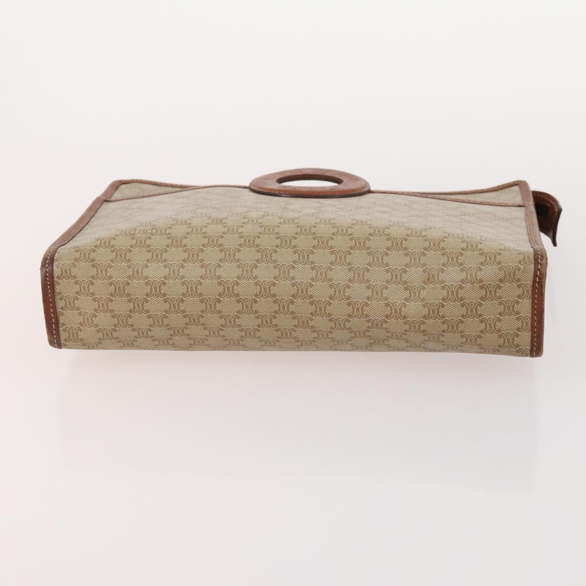 CELINE Macadam Canvas Clutch Bag PVC Leather 5 Set Brown Black beige Auth 170526