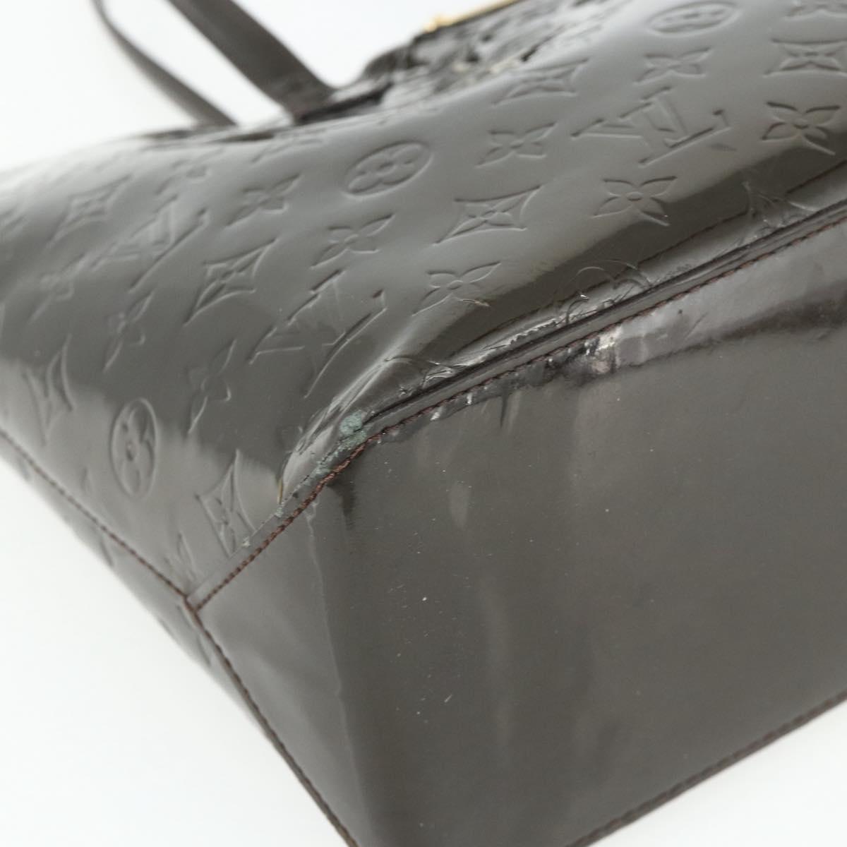 LOUIS VUITTON Monogram Vernis Wilshire GM Tote Bag Amarante M91649 Auth 170536