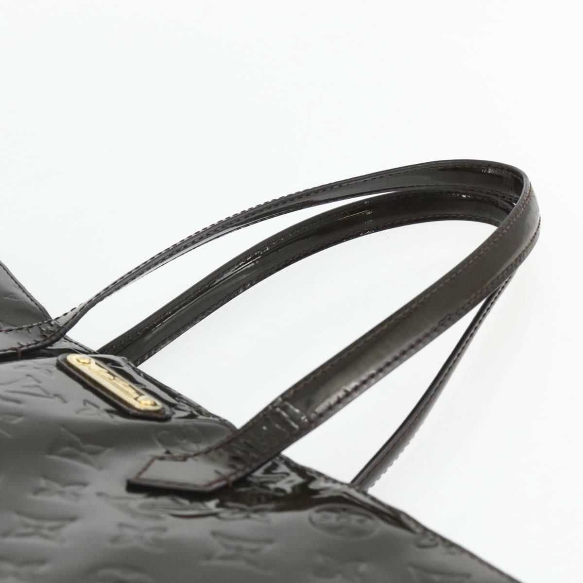 LOUIS VUITTON Monogram Vernis Wilshire GM Tote Bag Amarante M91649 Auth 170536