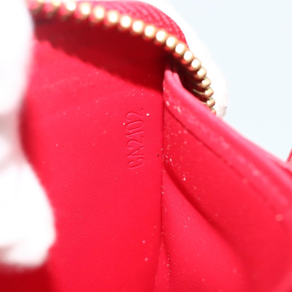 LOUIS VUITTON Yayoi Kusama Zippy Wallet Long Wallet Red M91572 LV Auth 170548A