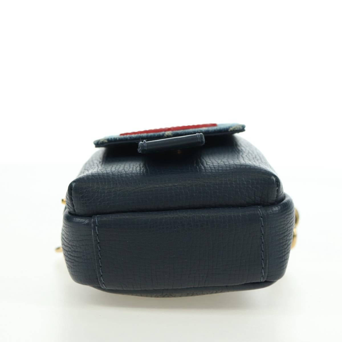 LOUIS VUITTON Denim LVxNIGO Double Phone Pouch Bag Blue M81060 Auth 170550SM