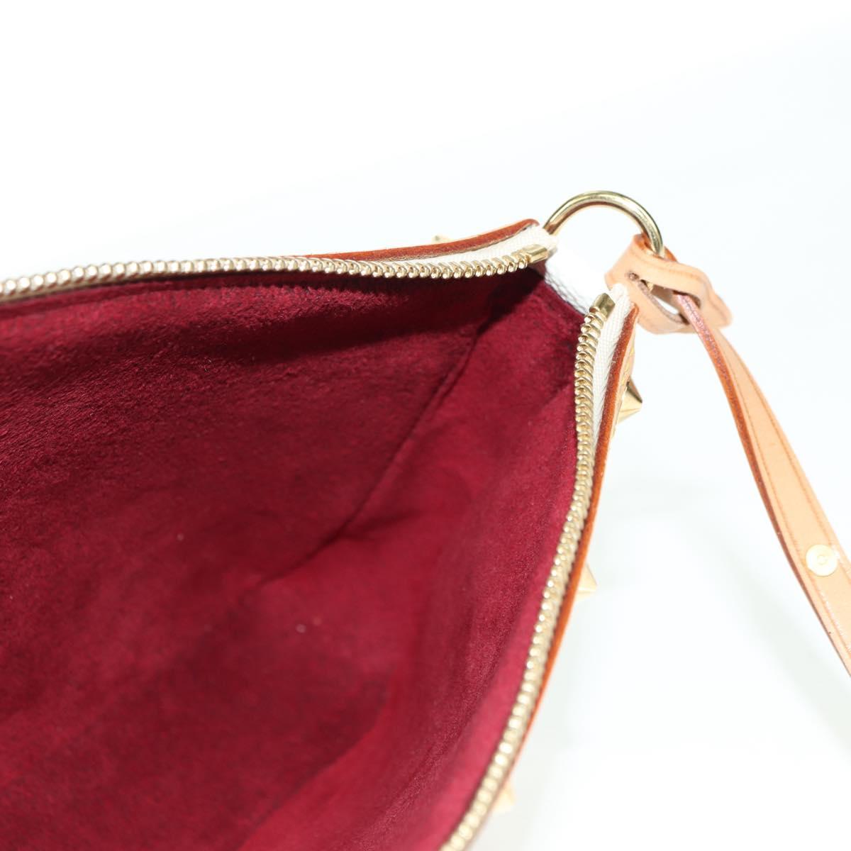 LOUIS VUITTON Monogram Multicolor Pochette Pouch White M92649 LV Auth 170552SAV