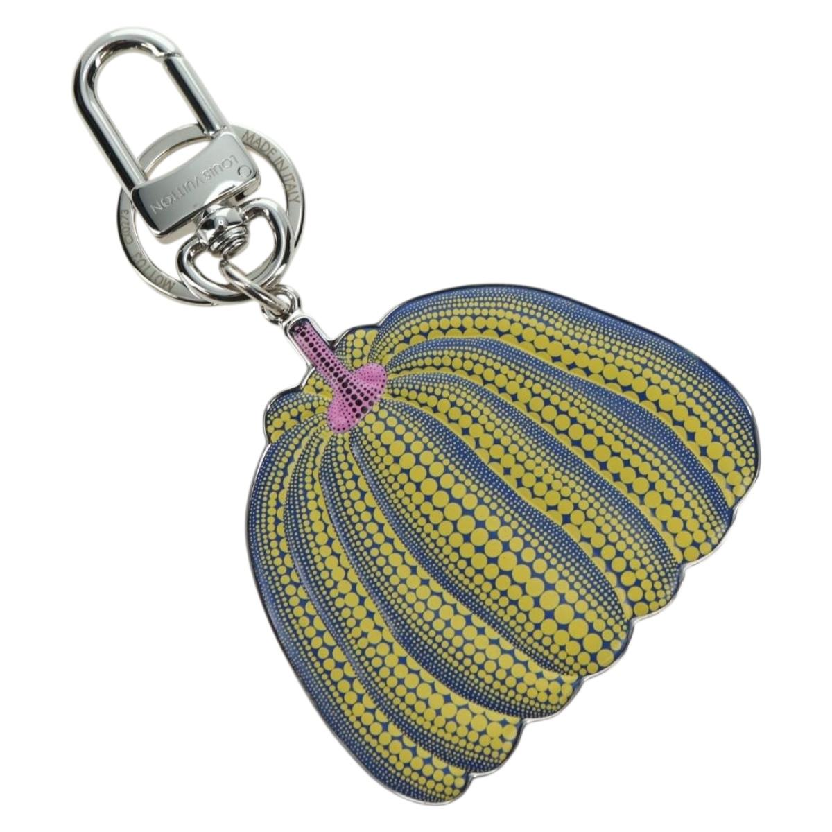 LOUIS VUITTON Porte Cles Pumpkin Charm metal Yellow M01103 LV Auth 170553SAM