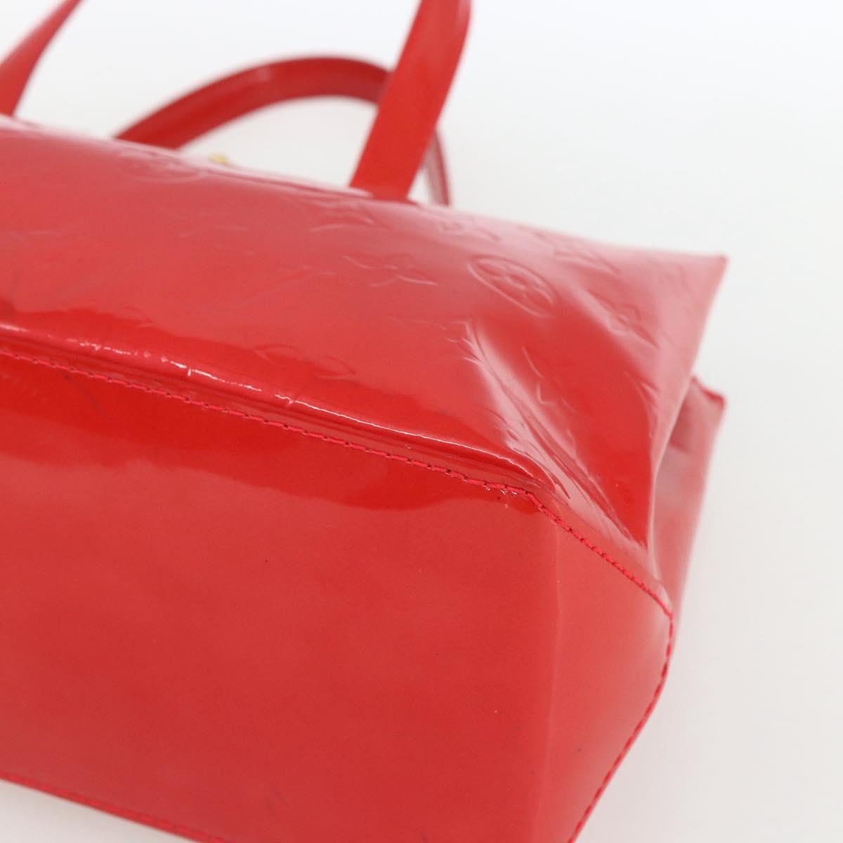 LOUIS VUITTON Monogram Vernis Wilshire PM Bag Rouge Grunadine M91723 Auth 170570