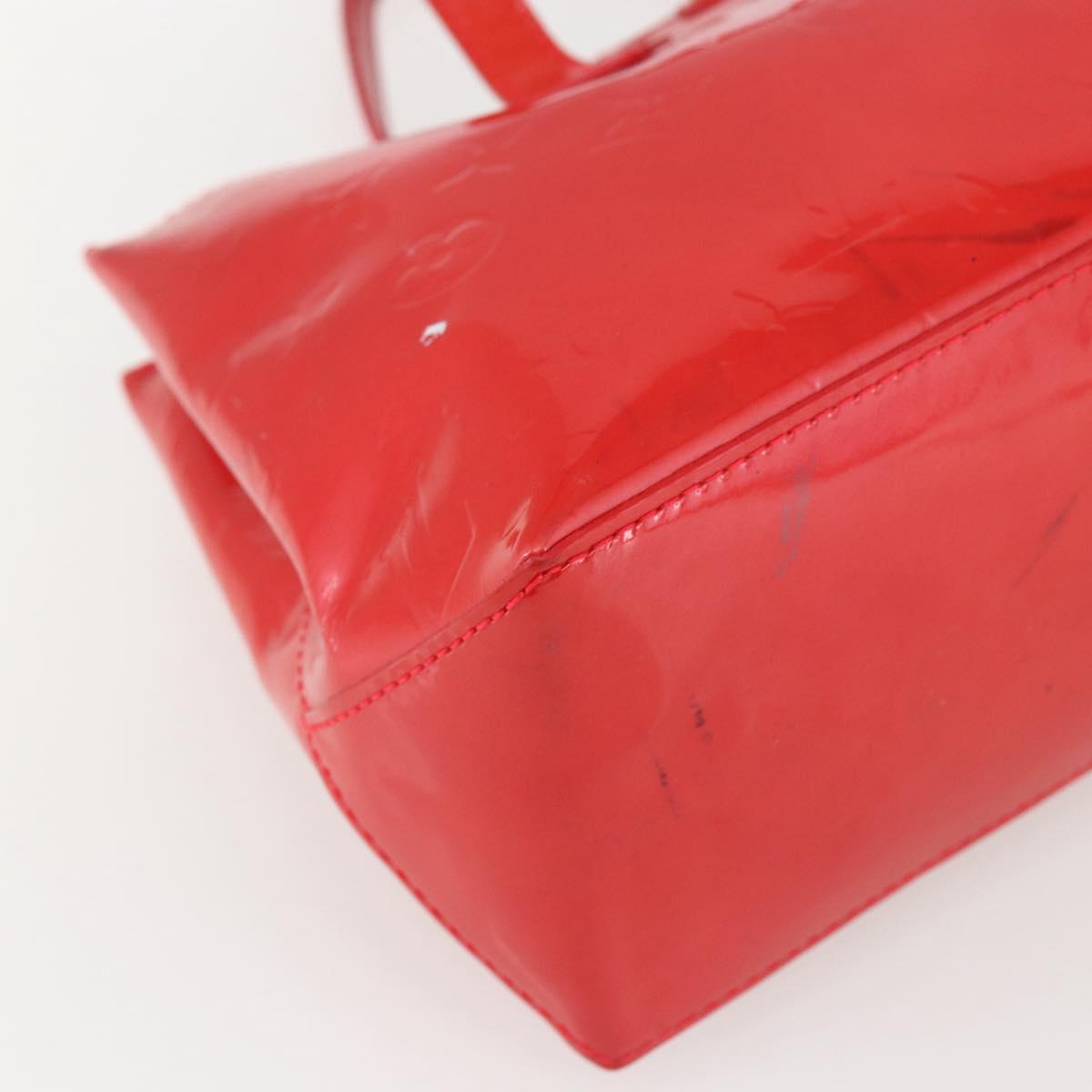 LOUIS VUITTON Monogram Vernis Wilshire PM Bag Rouge Grunadine M91723 Auth 170570