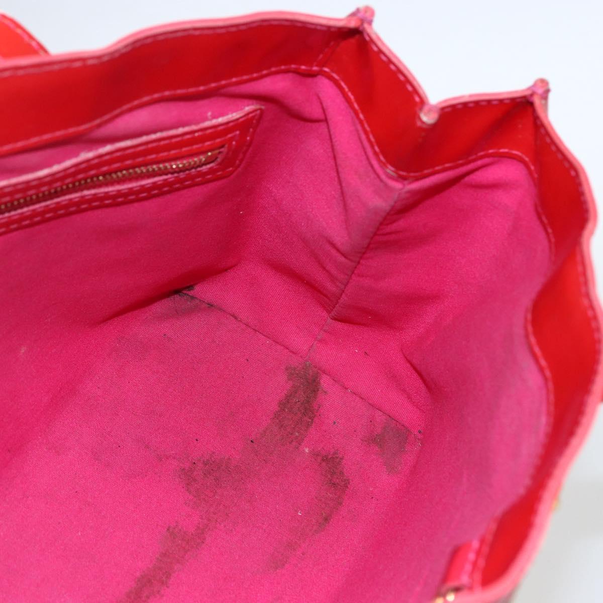 LOUIS VUITTON Monogram Vernis Wilshire PM Hand Bag Rose Pop M93643 Auth 170575