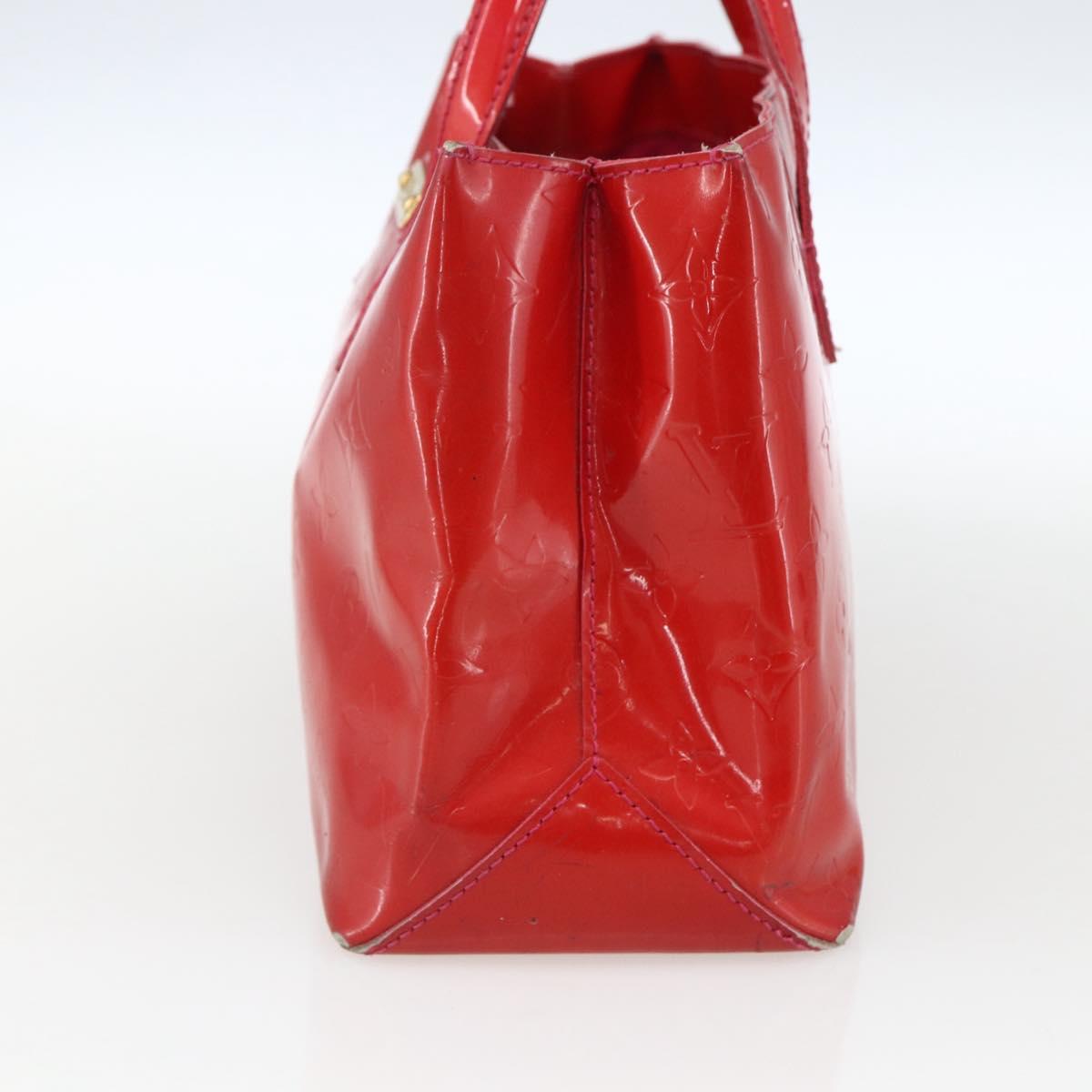 LOUIS VUITTON Monogram Vernis Wilshire PM Hand Bag Rose Pop M93643 Auth 170575
