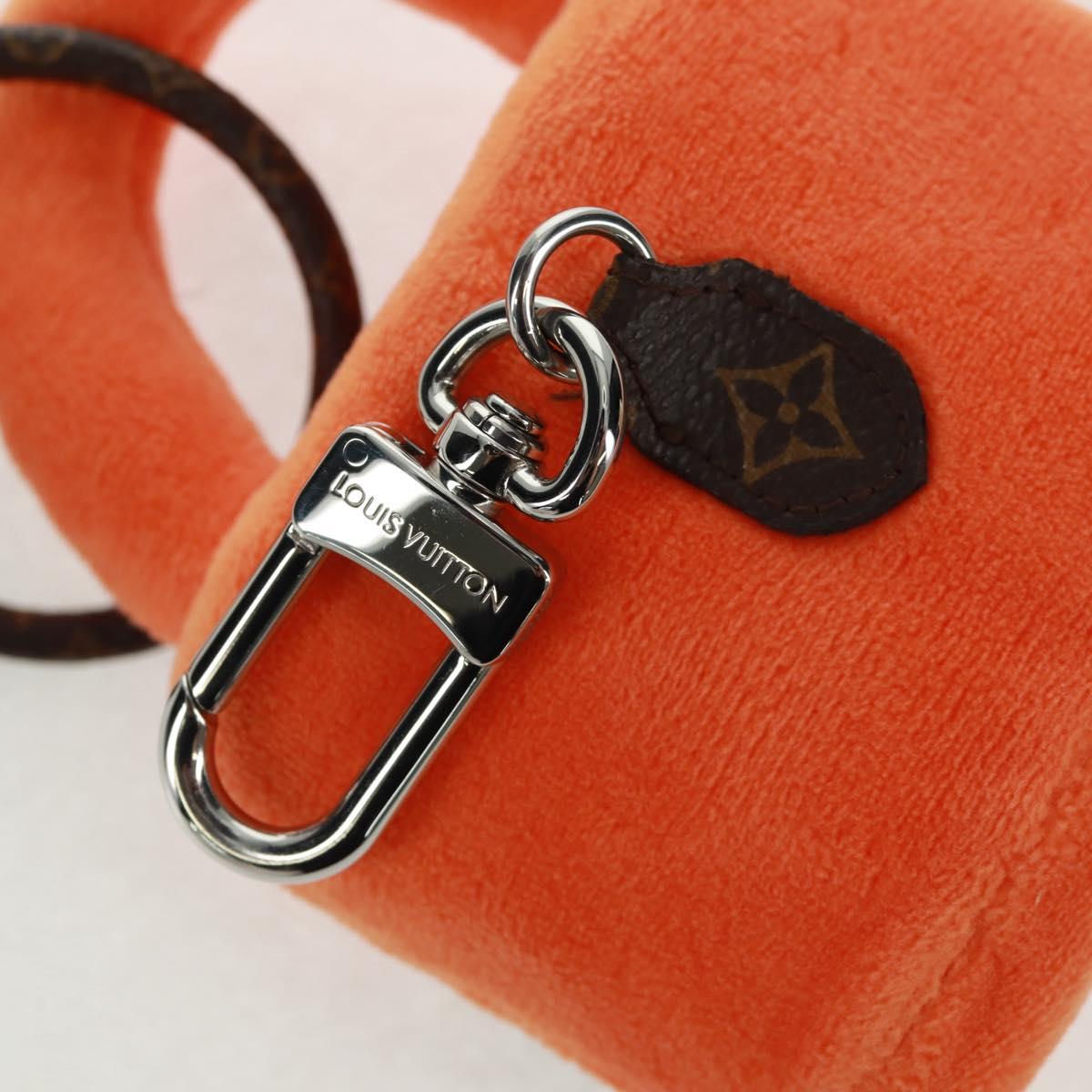 LOUIS VUITTON LV Lucky Rock Bag Charm Fur Orange M03107 LV Auth 170579SAM