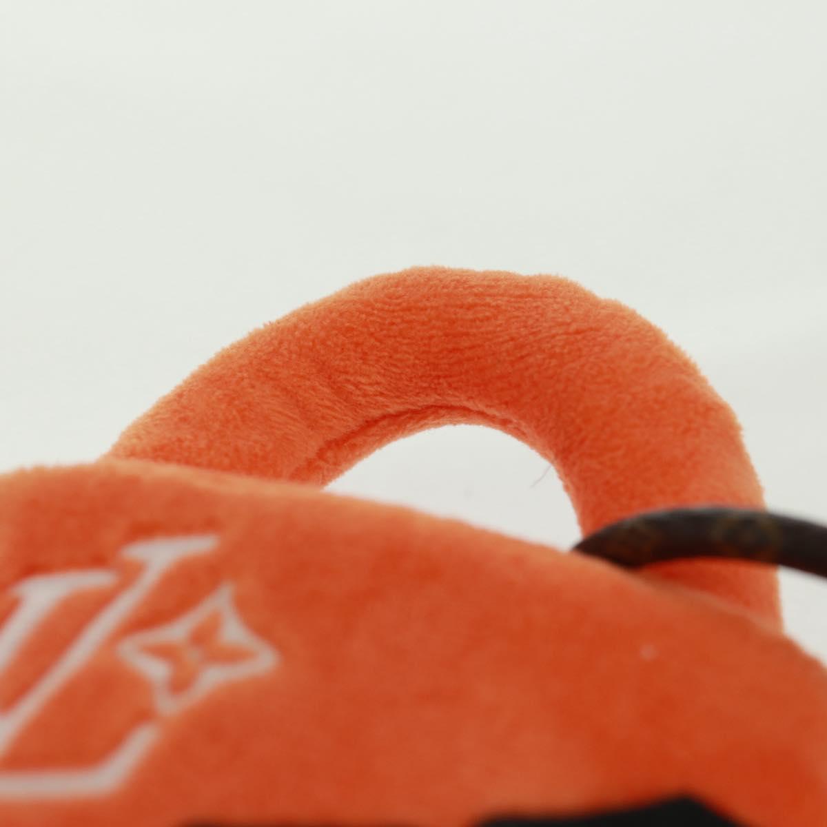 LOUIS VUITTON LV Lucky Rock Bag Charm Fur Orange M03107 LV Auth 170579SAM