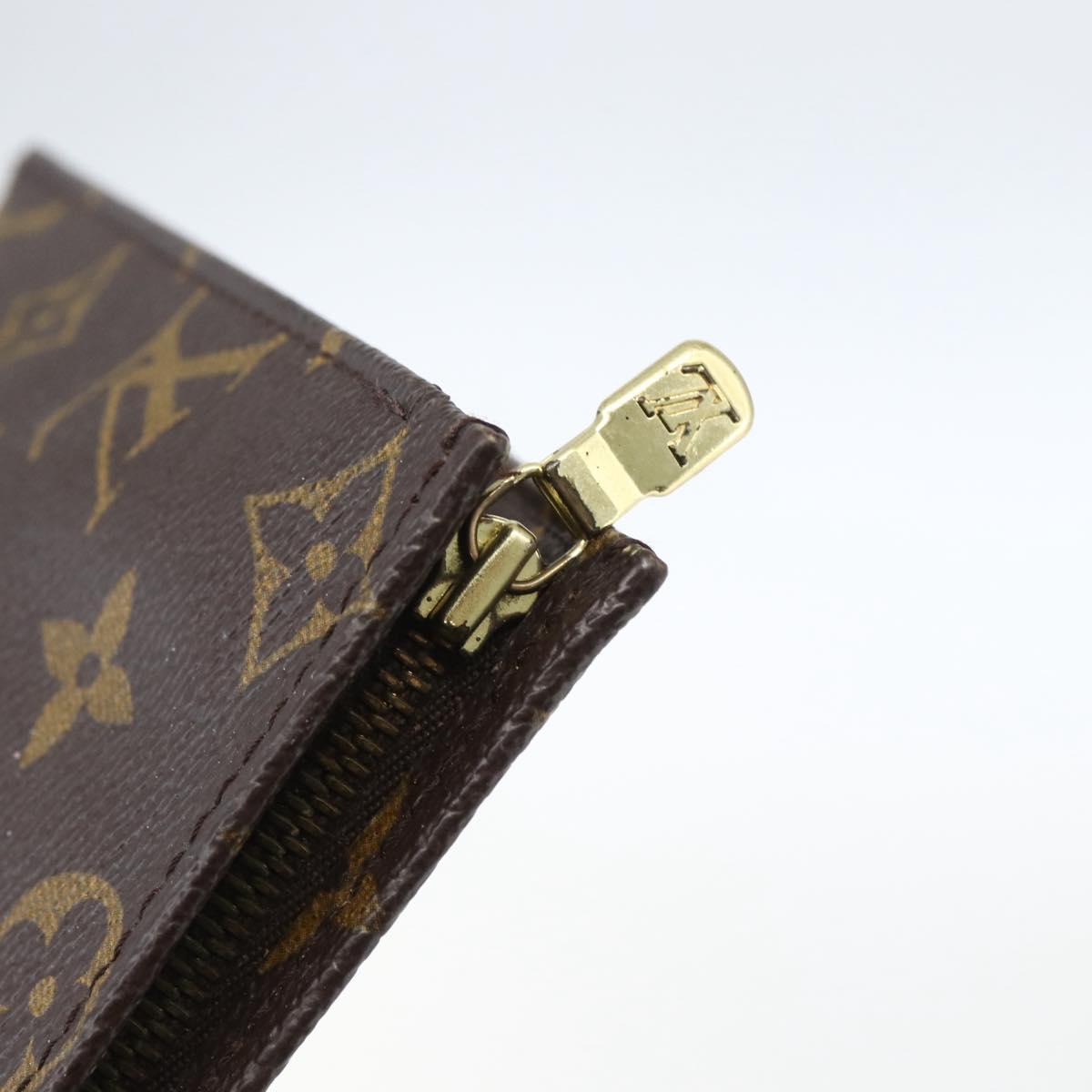 LOUIS VUITTON Monogram Poche Toilette 19 Pouch M47544 LV Auth 170581