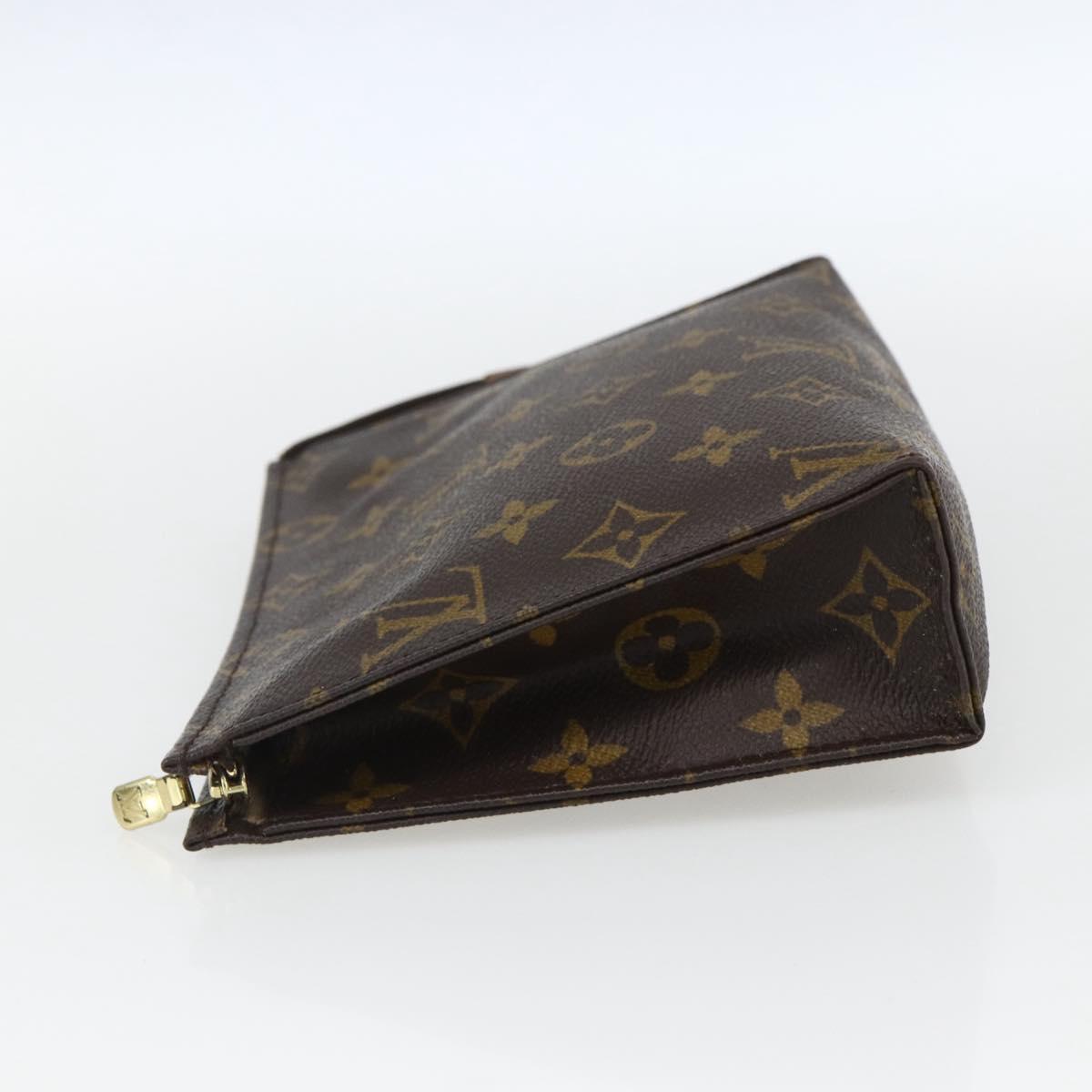 LOUIS VUITTON Monogram Poche Toilette 19 Pouch M47544 LV Auth 170581