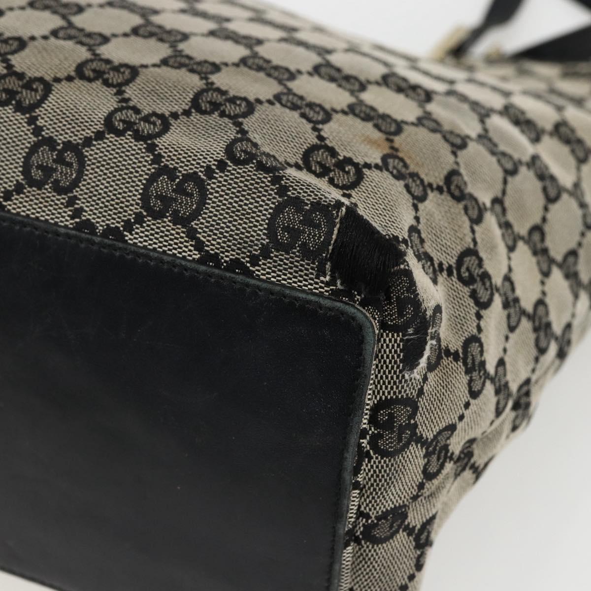 GUCCI GG Canvas Tote Bag Navy Gold 002 1098 Auth 170609