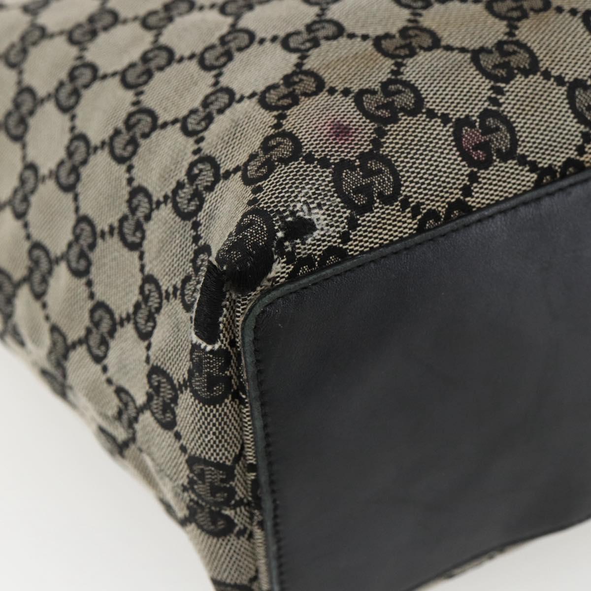 GUCCI GG Canvas Tote Bag Navy Gold 002 1098 Auth 170609