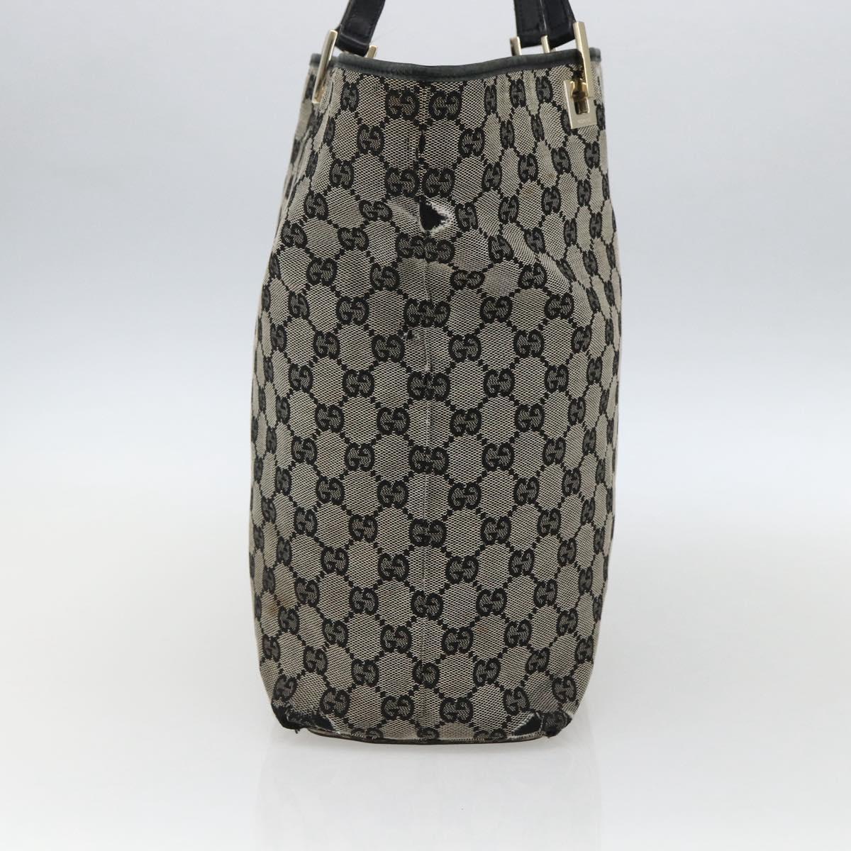 GUCCI GG Canvas Tote Bag Navy Gold 002 1098 Auth 170609