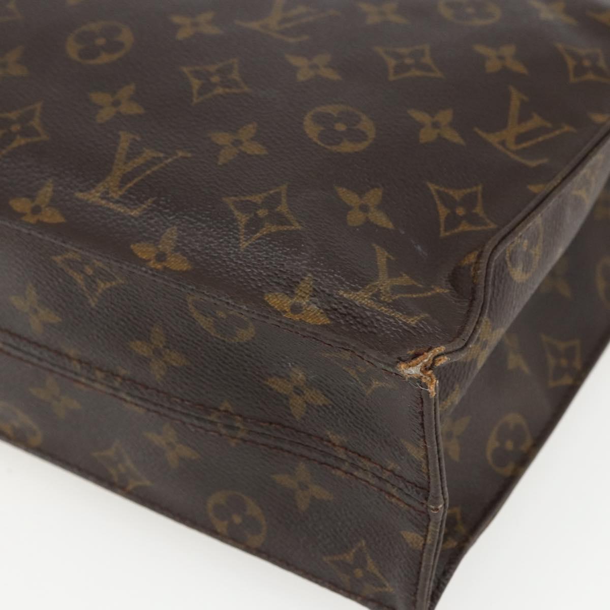 LOUIS VUITTON Monogram Sac Plat Hand Bag M51140 LV Auth 170610