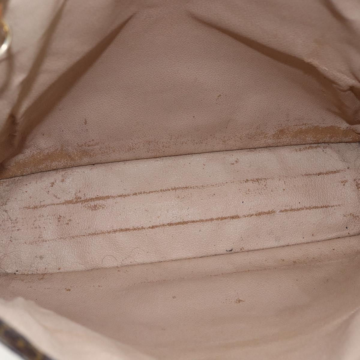 LOUIS VUITTON Monogram Sac Plat Hand Bag M51140 LV Auth 170610