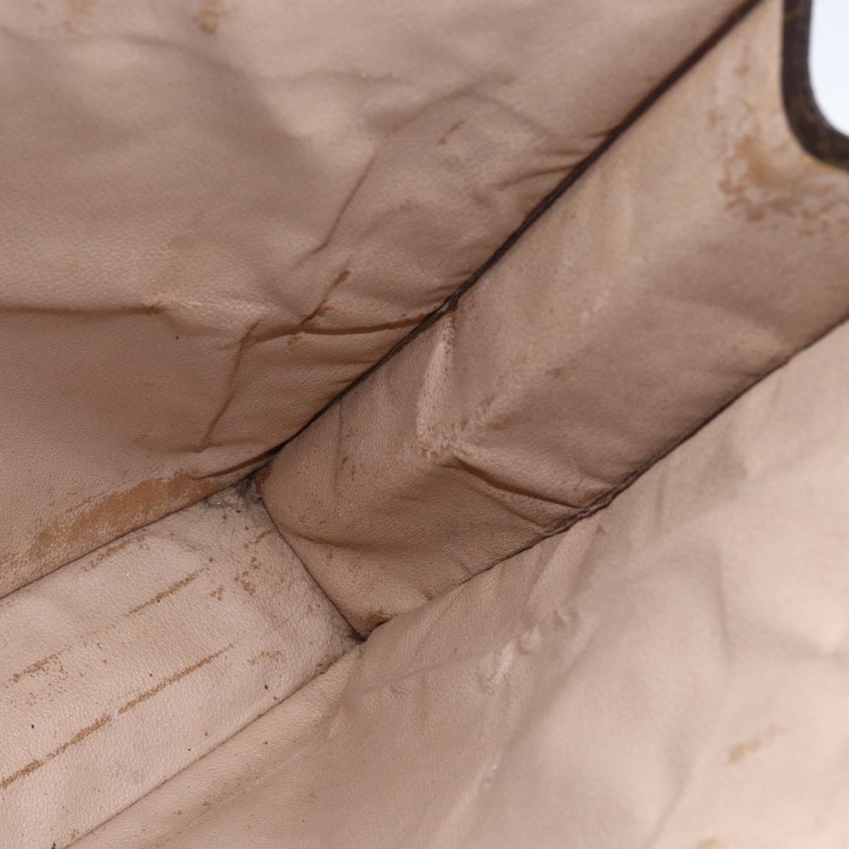 LOUIS VUITTON Monogram Sac Plat Hand Bag M51140 LV Auth 170610