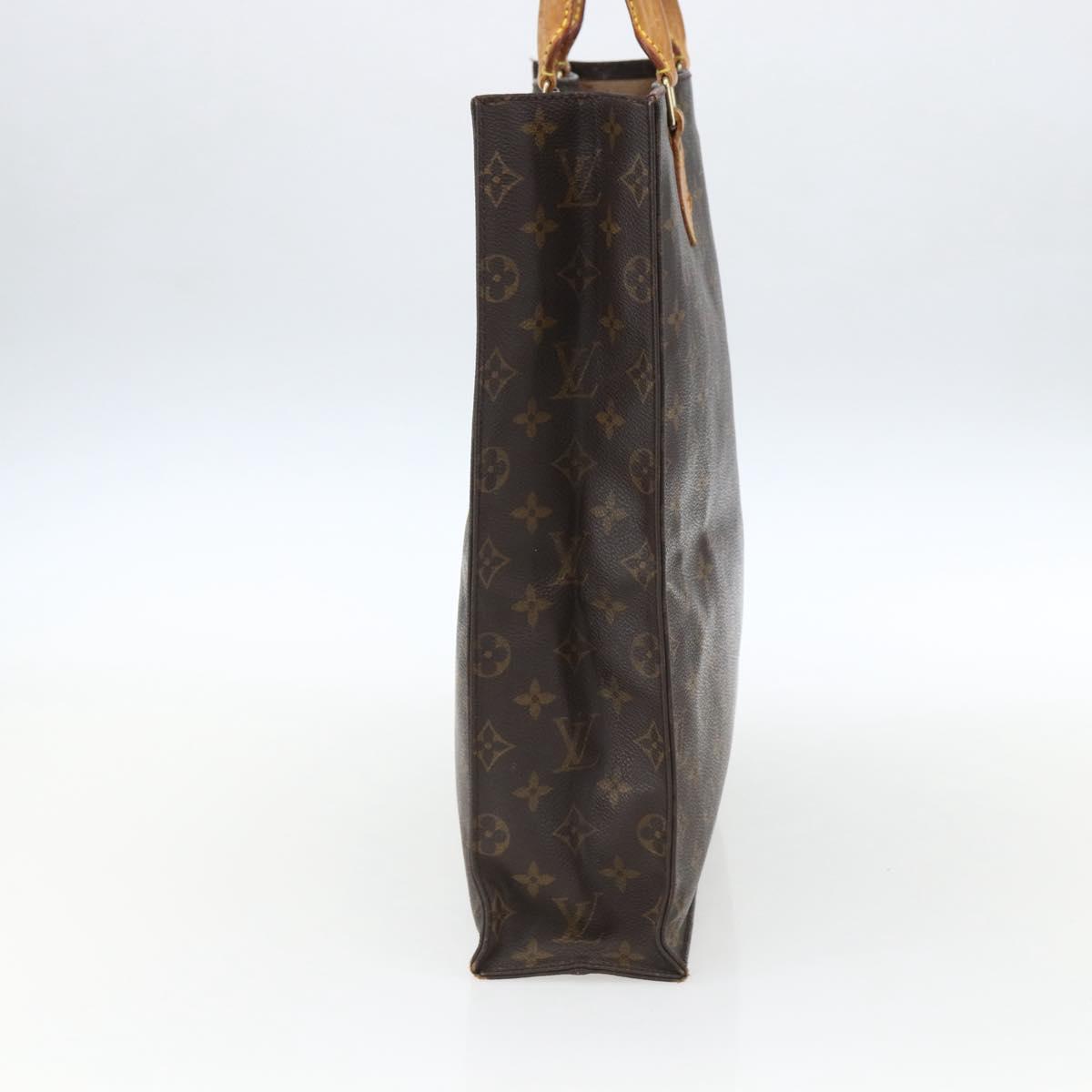 LOUIS VUITTON Monogram Sac Plat Hand Bag M51140 LV Auth 170610