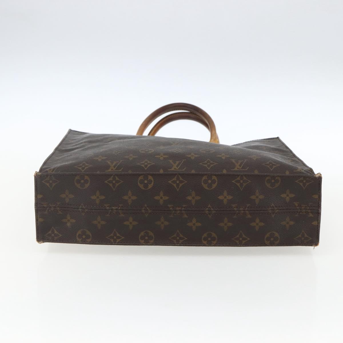 LOUIS VUITTON Monogram Sac Plat Hand Bag M51140 LV Auth 170610
