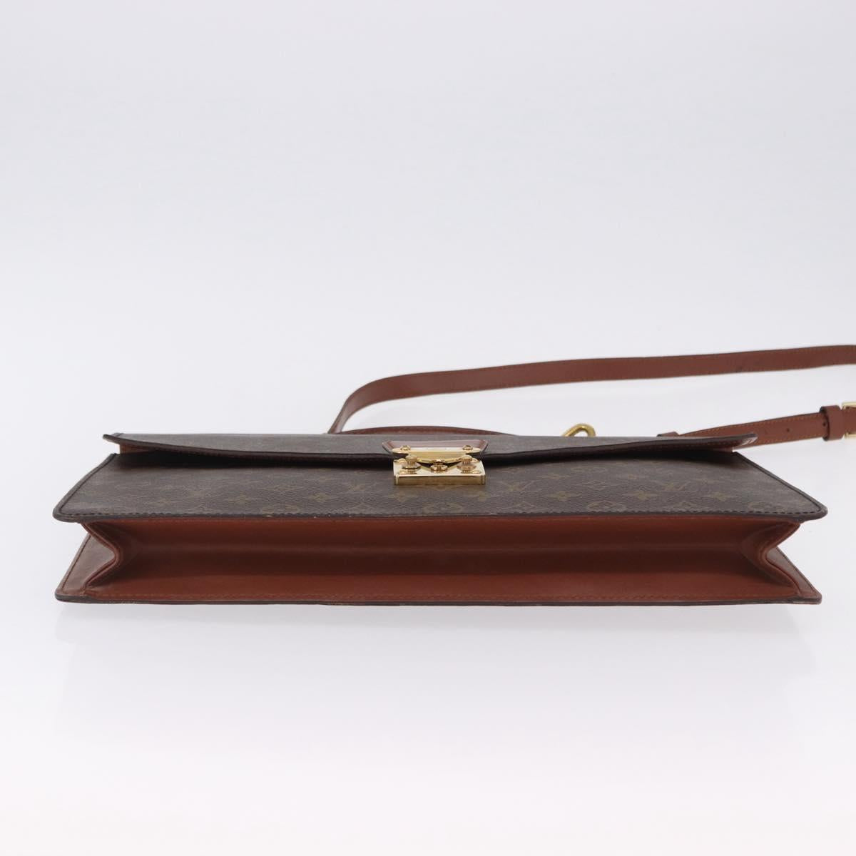 LOUIS VUITTON Monogram Porte Documents Bandouliere Bag M53338 LV Auth 170612