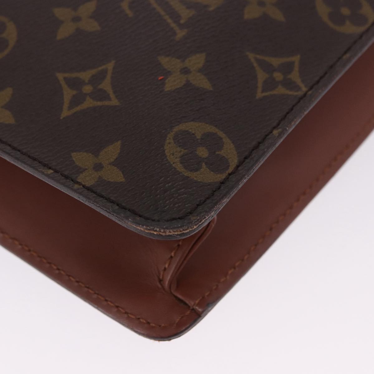 LOUIS VUITTON Monogram Porte Documents Bandouliere Bag M53338 LV Auth 170612