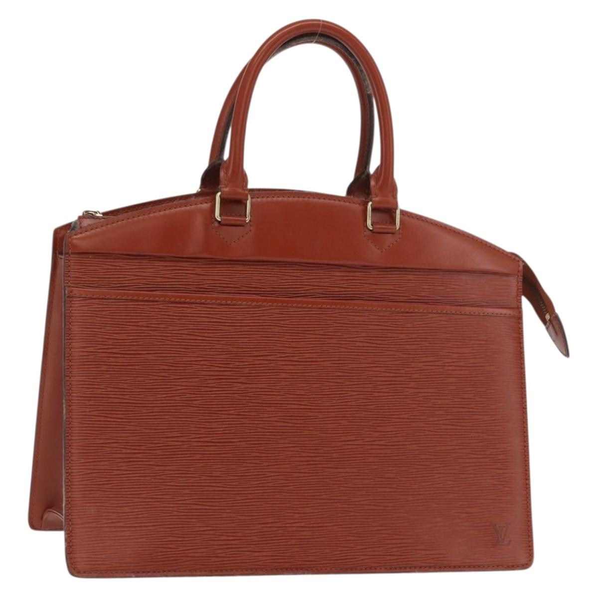 LOUIS VUITTON Epi Riviera Hand Bag Brown M48183 LV Auth 170620